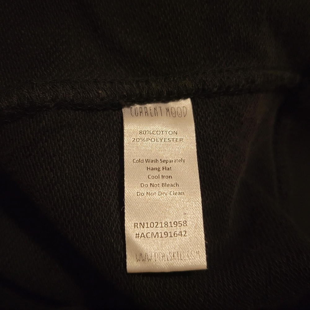 Current Mood Dolls Kill Black Sweatshirt - Picture 7 of 7